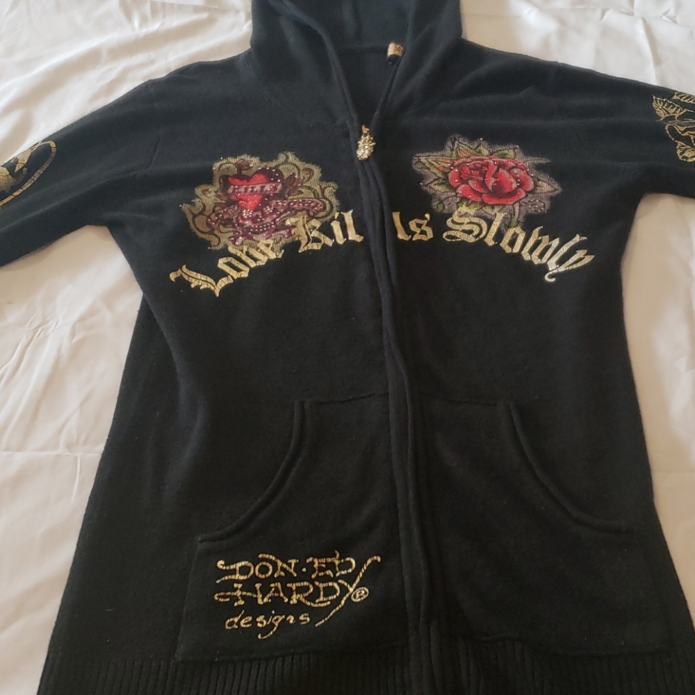 Don Ed Hardy hoodie sweater